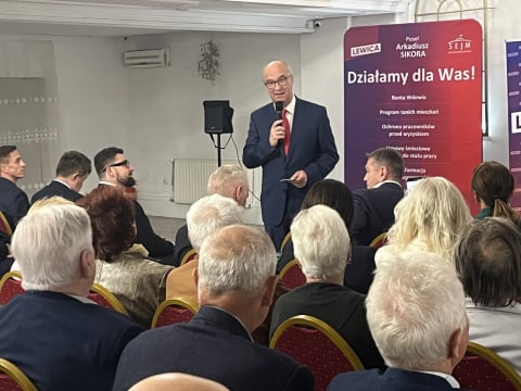 Wałbrzych: Czarzasty spotkał się z mieszkańcami. Co mówił o Ukrainie i systemie ochrony zdrowia? - 2