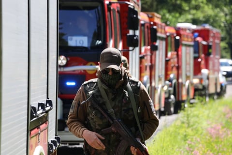Śmigłowce i 200 strażaków w akcji, ruszyły ćwiczenia S.A.F.E. Na Dolnym Śląsku są służby z całego kraju [ZDJĘCIA] - 17