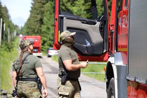 Śmigłowce i 200 strażaków w akcji, ruszyły ćwiczenia S.A.F.E. Na Dolnym Śląsku są służby z całego kraju [ZDJĘCIA] - 19