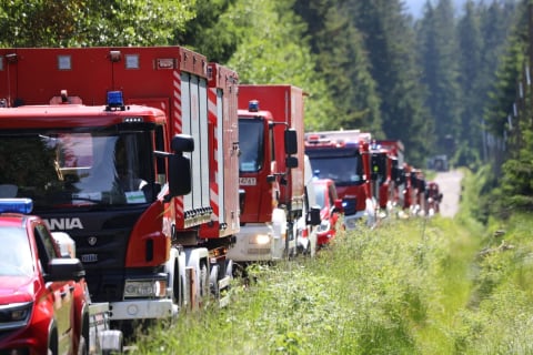 Śmigłowce i 200 strażaków w akcji, ruszyły ćwiczenia S.A.F.E. Na Dolnym Śląsku są służby z całego kraju [ZDJĘCIA] - 5