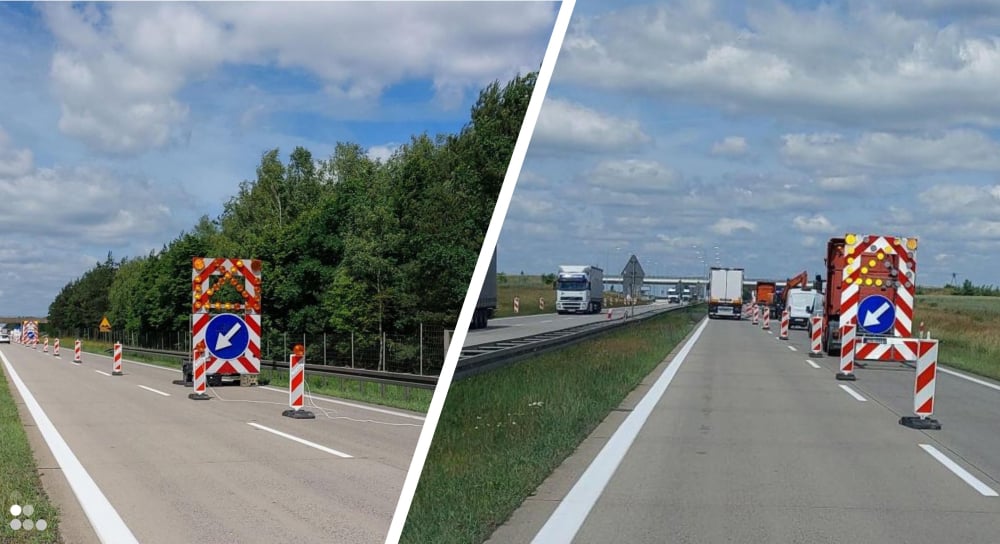 Remont obok remontu na autostradzie A4. Tym razem naprawiają... betonowe płyty