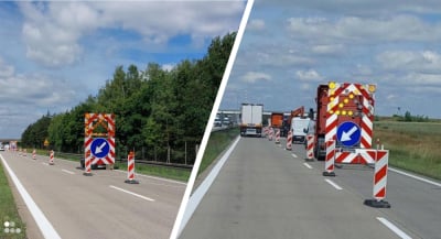 Remont obok remontu na autostradzie A4. Tym razem naprawiają... betonowe płyty