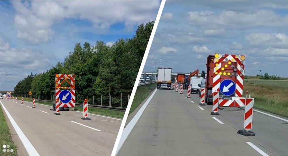 Remont obok remontu na autostradzie A4. Tym razem naprawiają... betonowe płyty - Remont obok remontu na autostradzie A4.