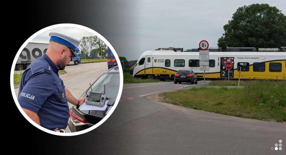 Policyjny dron czuwał dzisiaj nad bezpieczeństwem na przejeździe kolejowym w Chrzanowie – Kontrole na przejeździe kolejowym w Chrzanowie. Wszystko obserwował dron