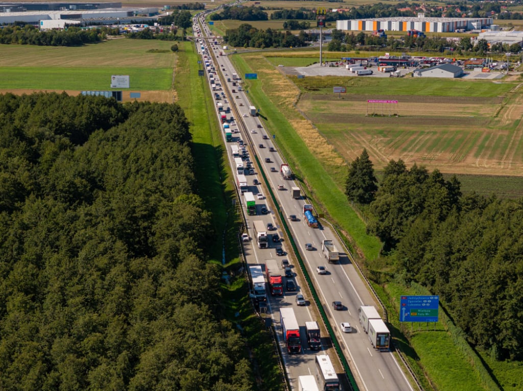 Obywatelskie zatrzymanie na autostradzie A4. Badanie alkomatem pokazało... zero promili