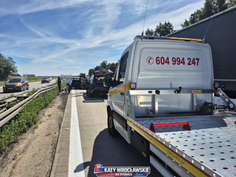Ogromny korek na autostradzie A4. Poważny wypadek, lądował helikopter LPR [ZDJĘCIA] - 9