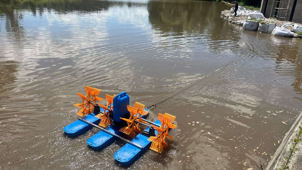 Sytuacja na Bobrze opanowana? Badania wskazują na ogromną poprawę jakości wody. Aeratory i tak pójdą w ruch – Aeratory pomogą utrzymać natlenienie wody na wysokim poziomie