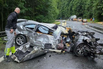 Poważny wypadek na drodze krajowej numer 8. Trzy osoby ranne, a jedna nie żyje