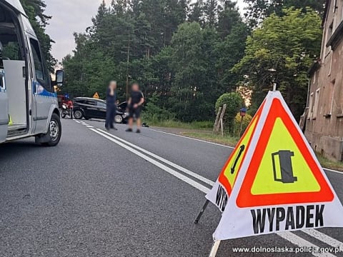 Nie ustąpił pierwszeństwa motocykliście. Tragiczny finał wypadku pod Węglińcem - 1