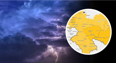 Burze wracają nad Dolny Śląsk. Siedem powiat&oacute;w z alertem IMGW, tutaj zagrzmi najmocniej