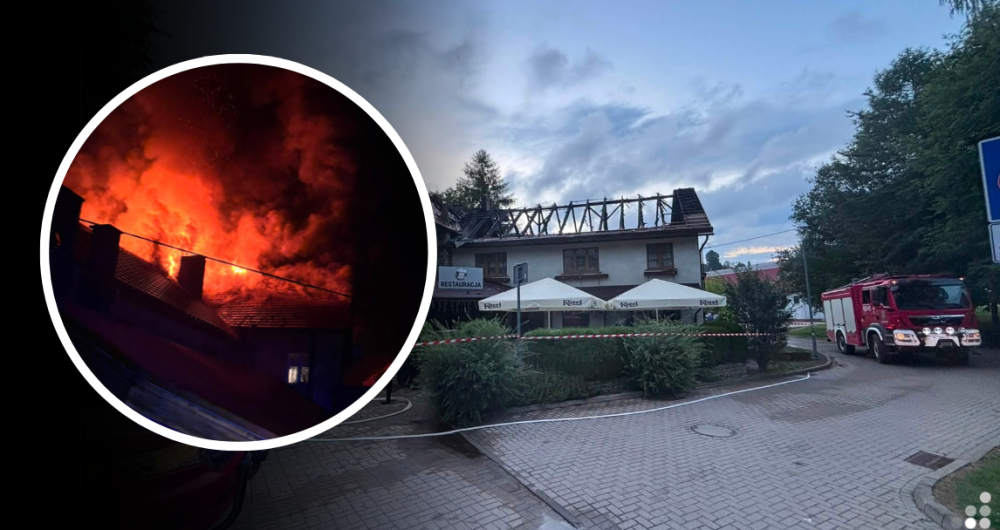 Tragiczny finał nocnego pożaru budynku w Dusznikach-Zdroju. Nie żyje jedna osoba – Groźny pożar w Dusznikach-Zdroju. Na miejscu pracowało 31 strażaków i 11 zastępów.