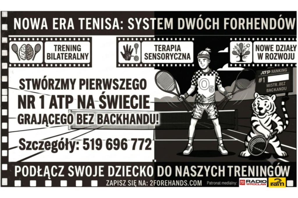 Tenisowa Ewolucja z Wrocławia: Dlaczego 2Forehands to koniec ery „jednoręcznych" graczy? - Materiały Prasowe
