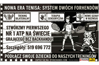 Tenisowa Ewolucja z Wrocławia: Dlaczego 2Forehands to koniec ery &bdquo;jednoręcznych" graczy?