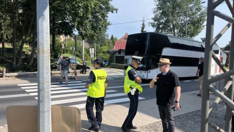 Protest na DK5 w Kaczorowie. Chodzi o sytuację na rzece Bóbr - 1