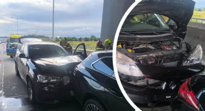 Karambol na autostradzie A4 pod Wrocławiem. Zderzyło się aż 6 samochod&oacute;w [AKTUALIZACJA]