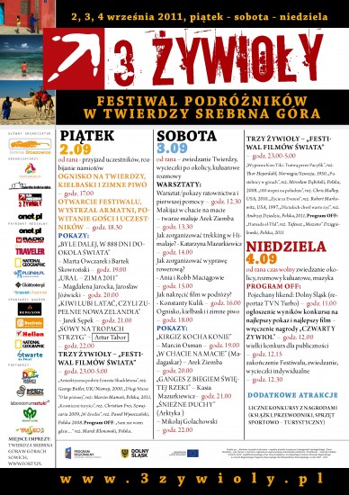 Festiwal Podróżników Trzy Żywioły - 