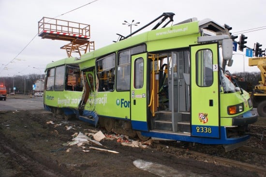 Wypadek dwóch tramwajów w centrum - fot. archiwum prw.pl