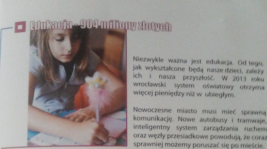 Wrocław reklamuje nowy budżet –