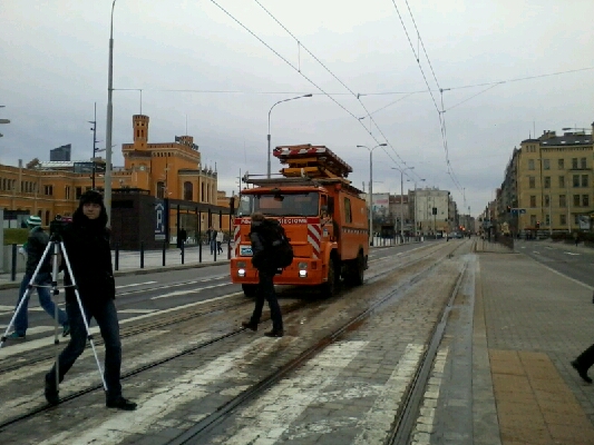Groźny pożar przy Dworcu Głównym - 1