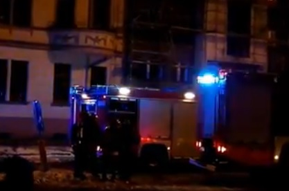 Pożar przy ulicy Glinianej (FILM) - fot. YouTube