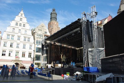 Wrocław w żałobie. Uroczystości w rynku  - 8