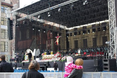 Wrocław w żałobie. Uroczystości w rynku  - 13
