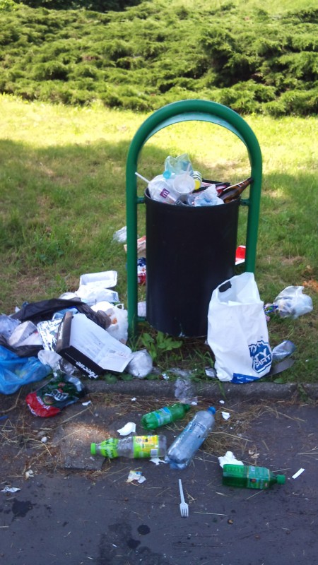 Stosy śmieci w Parku Grabiszyńskim - 0