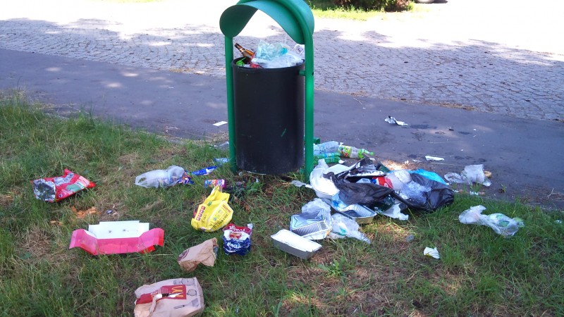Stosy śmieci w Parku Grabiszyńskim - 5