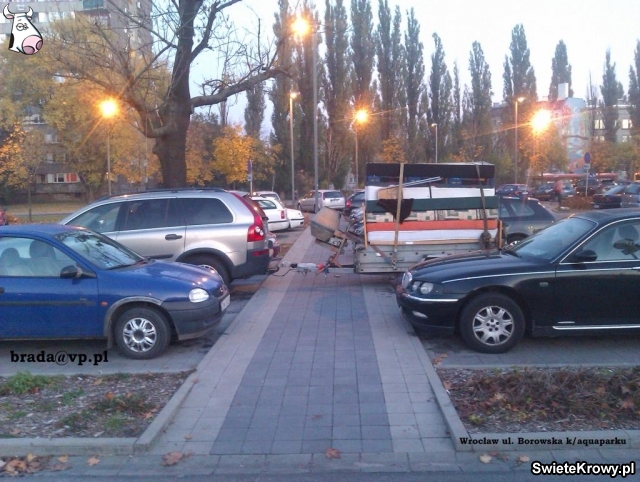 "Jak parkujesz Ty... baranie?!" (Zobacz) - fot. swietekrowy.pl