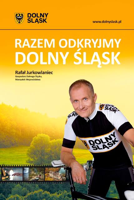 Marszałek promuje na rowerze - fot. Facebook Rafała Jurkowlańca