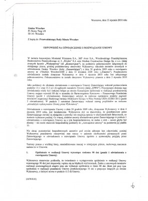 Mostostal wysyła poufne pismo do władz Wrocławia (Zobacz) - 0