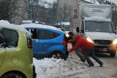Dolny Śląsk: zimowy paraliż na drogach - 12