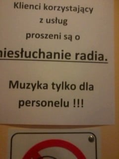Muzyka tylko dla personelu!!! - fot. arch.prw.pl