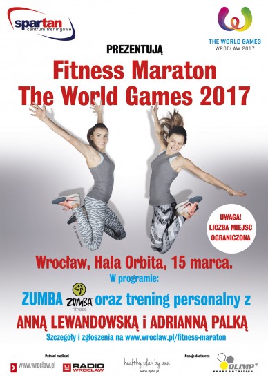 Fitness Maraton The World Games 2017 już 15 marca w Hali Orbita!  - mat. prasowe