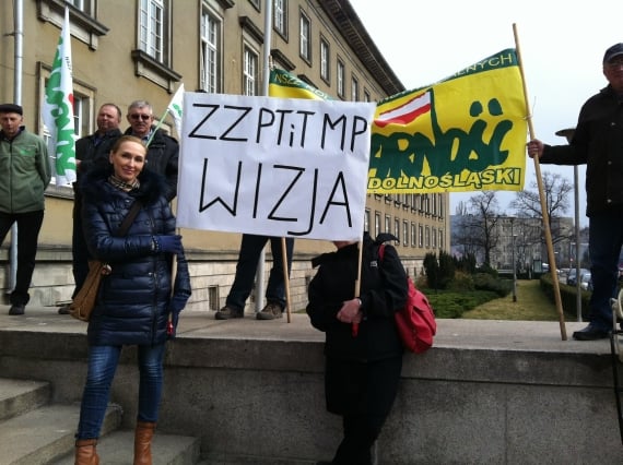Protest  dziennikarzy TVP Wrocław - 2