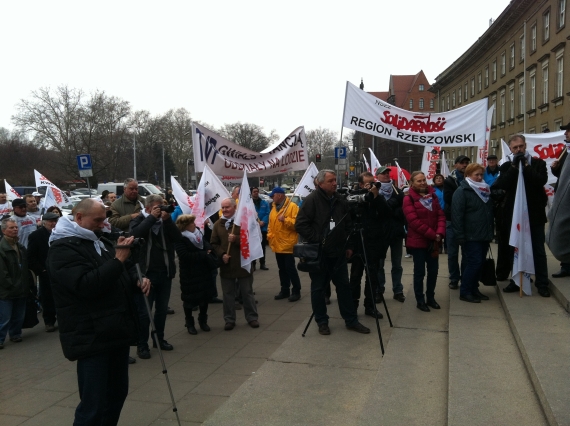 Protest  dziennikarzy TVP Wrocław - 7