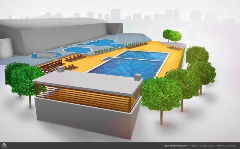 Będzie nowy, zewnętrzny basen w aquaparku (WIZUALIZACJE) - wizualizacje inwestora