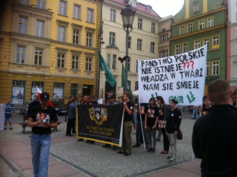 Miał być marsz przeciw polityce rządu, przyszło zbyt mało ludzi - Fot. Elżbieta Osowicz (Radio Wrocław)