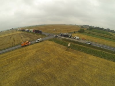 Wypadek na DK5: Jedna osoba nie żyje (ZDJĘCIA Z DRONA) - 1