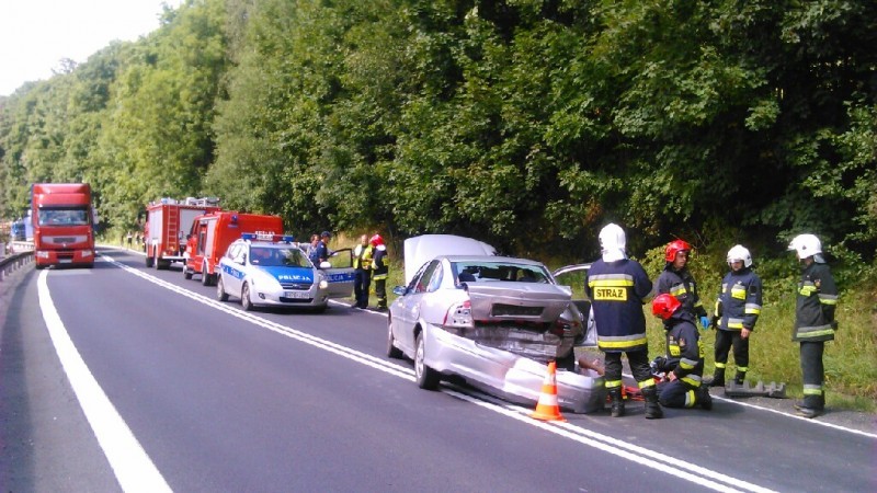 Wypadek na ósemce, cztery osoby ranne - Fot. doba.pl