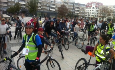Rowerem po ulicach. Cykliści przejechali przez centrum