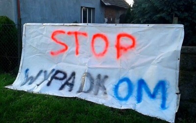 Protest w Świniarach. Żądają fotoradaru albo świateł
