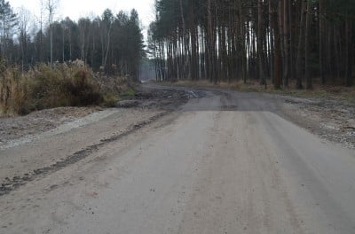 Burmistrz otworzył kawałek drogi. Ze wsi do lasu - 14