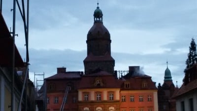 Pożar zamku Książ w Wałbrzychu (ZDJĘCIA, FILM) - 4