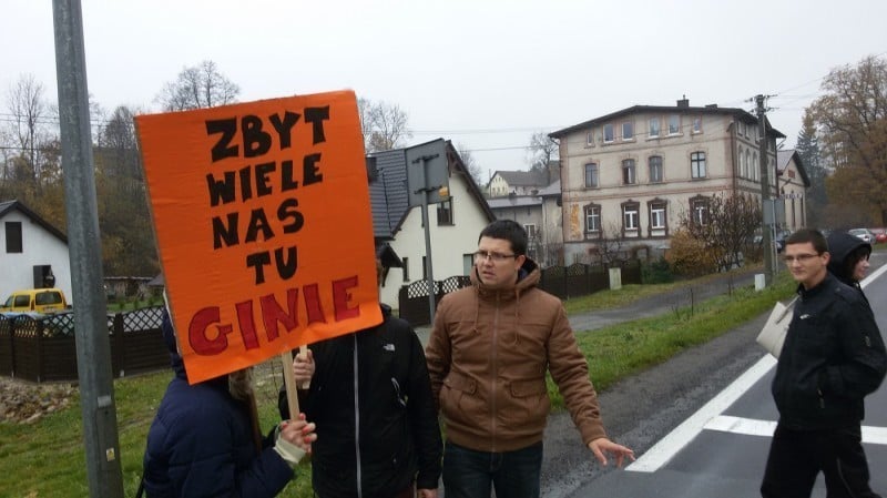 Blokowali "drogę śmierci", teraz chcą zasypać ministerstwo - fot. Michał Wyszowski (Radio Wrocław)