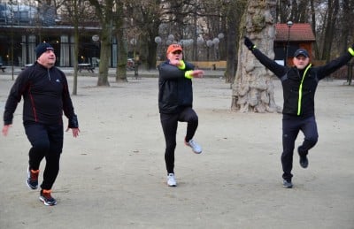 Biegowa drużyna Radia Wrocław po pierwszym treningu - 6