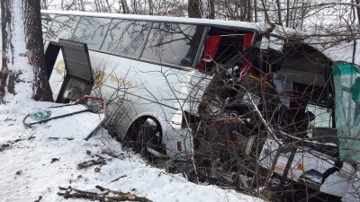 Korki na dolnośląskich drogach. Wypadek autobusu, kolizje na A4 - 1