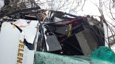 Korki na dolnośląskich drogach. Wypadek autobusu, kolizje na A4 - 2