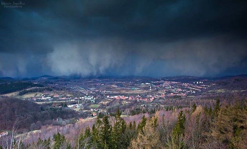 Uwaga! Burze, grad i ulewne deszcze nad Dolnym Śląskiem - fot. Marcin Jagiellicz