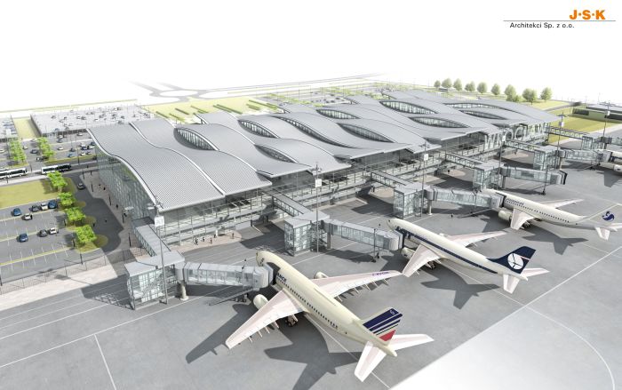 Spółki Hochtief rozbudują lotnisko we Wrocławiu - Tak ma wyglądać wrocławskie lotnisko w 2011 roku